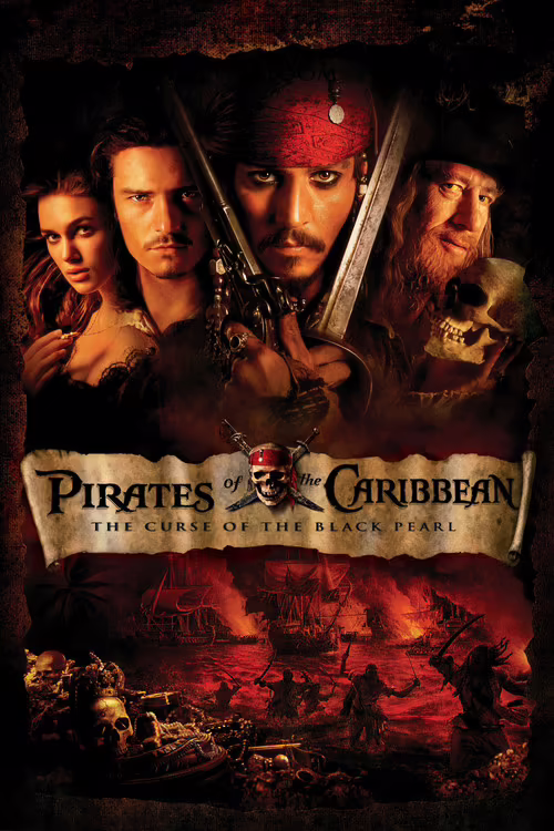 Pirates of the Caribbean: The Curse of the Black Pearl (2003) [Hindi & English] Download & Watch Online